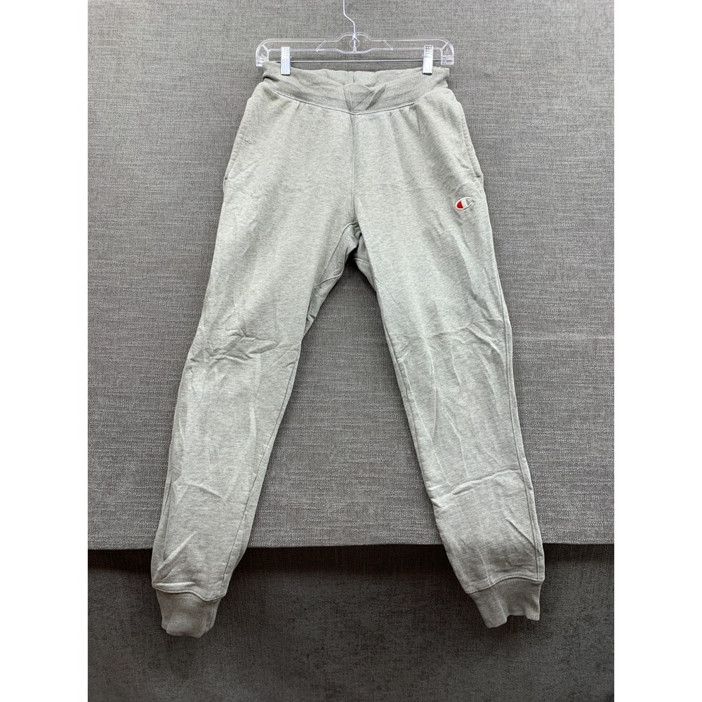 Champion Reverse Weave Jogger Pants Mens S Oxford Gray Fleece Lined Tapered Leg